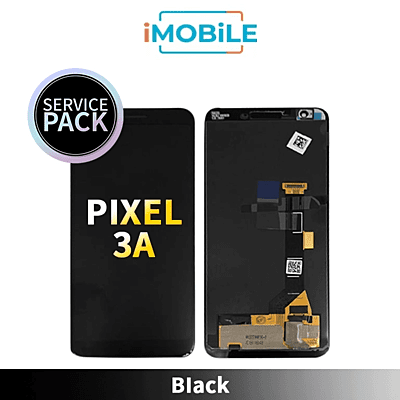 Google Pixel 3A Compatible LCD Touch Digitizer Screen [Service Pack] [Black]