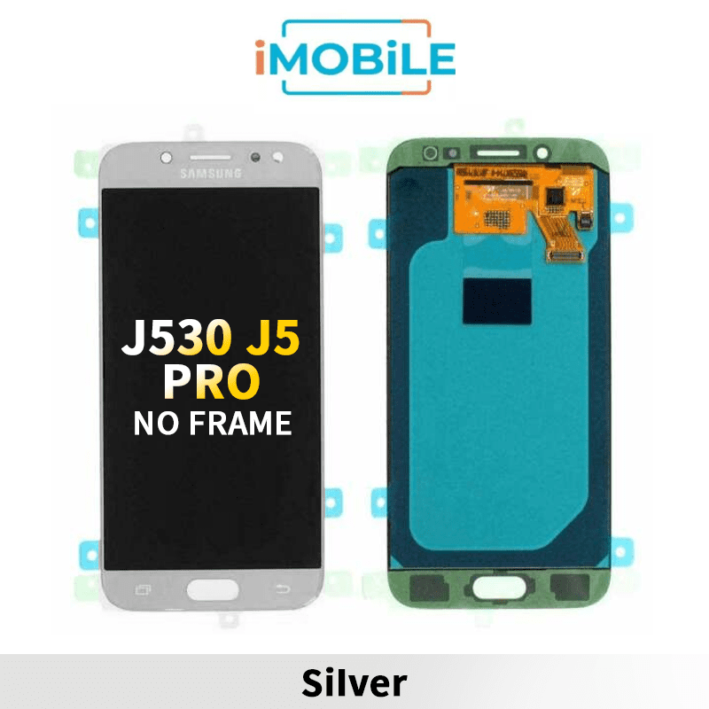Samsung Galaxy J530 J5 Pro LCD Touch Digitizer Screen no Frame [Silver] [IMB]