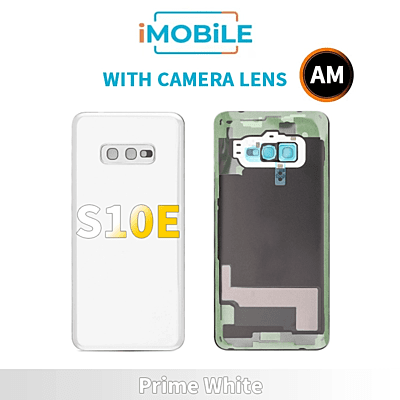 Samsung Galaxy S10E Back Cover Aftermarket With Camera Lens [Prime White]
