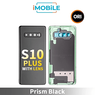 Samsung Galaxy S10 Plus G975 Back Cover Glass With Lens [Secondhand] [Prism Black]