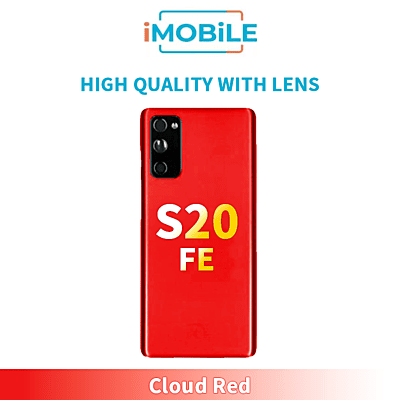 Samsung Galaxy S20 FE G781 Back Cover [High Quality with Lens] [Cloud Red]