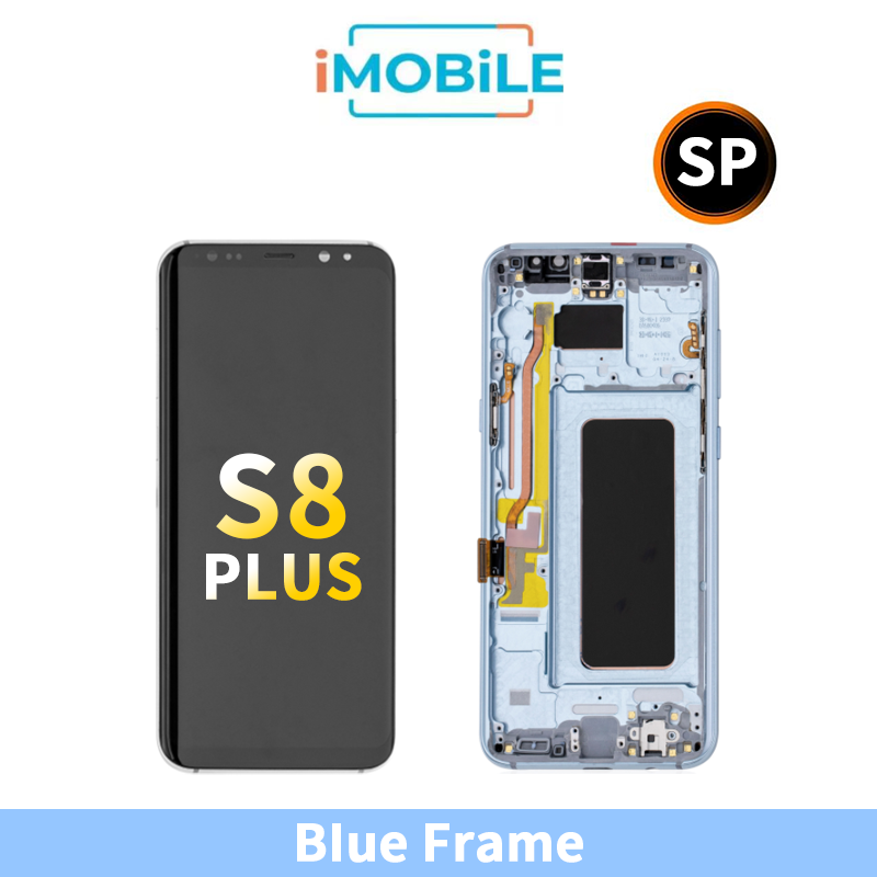 Samsung Galaxy S8 Plus G955 LCD Touch Digitizer Screen with [Blue Frame] Service Pack