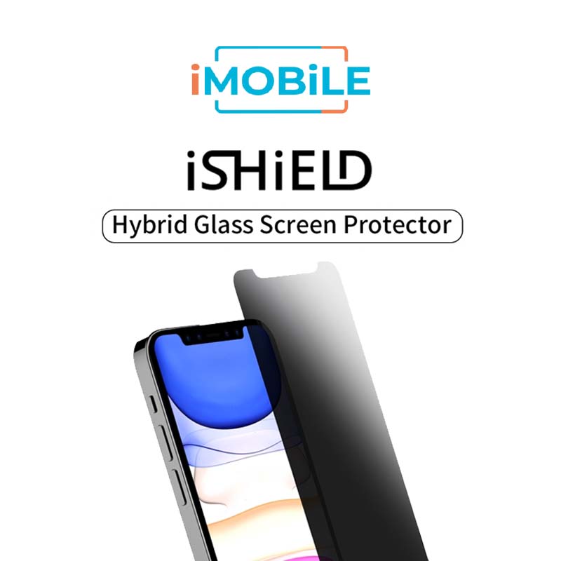 iShield Shatterproof Hybrid Glass Screen Protector, iPhone XR / 11 [Privacy]