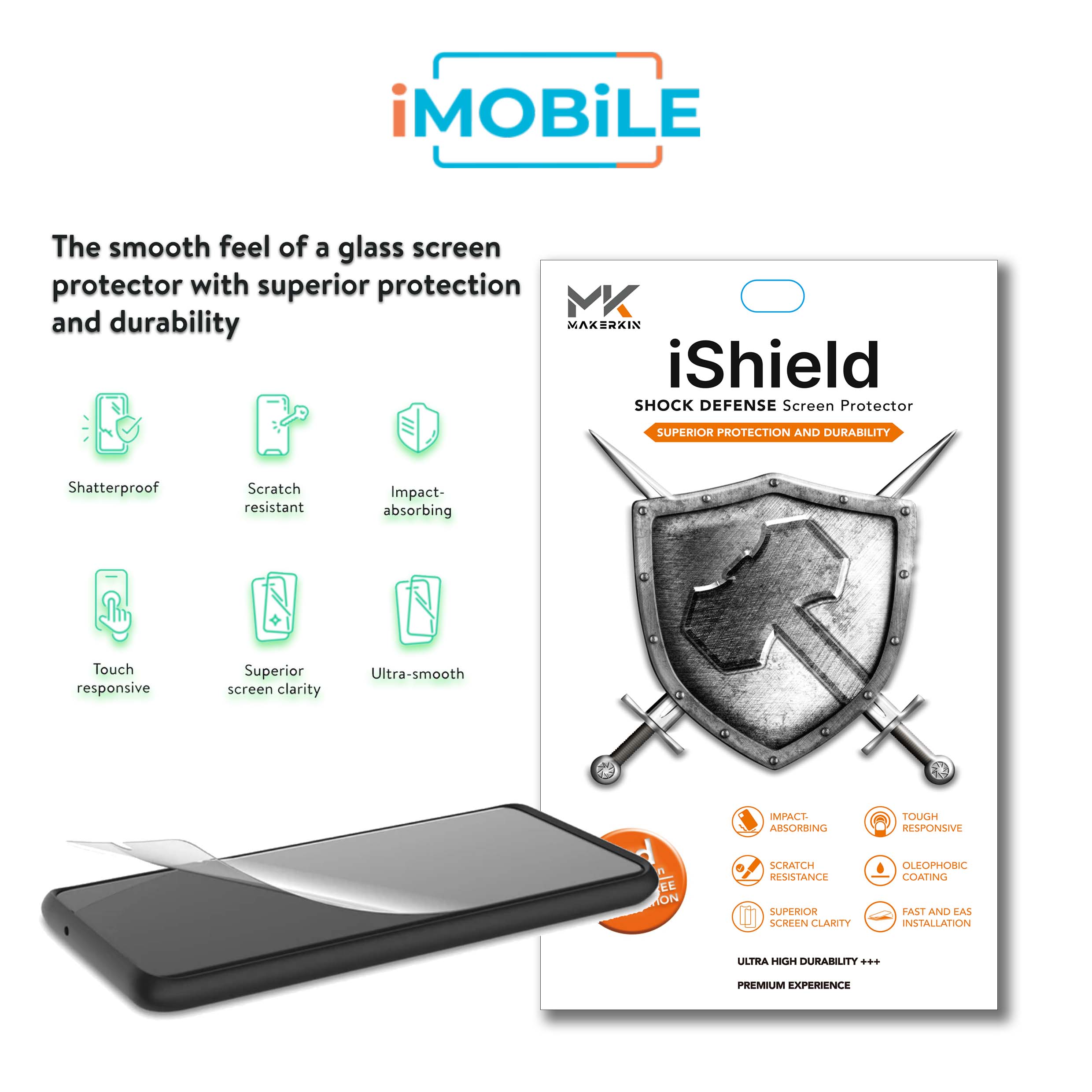 iShield Shatterproof Hybrid Glass Screen Protector, Samsung Galaxy S21 FE