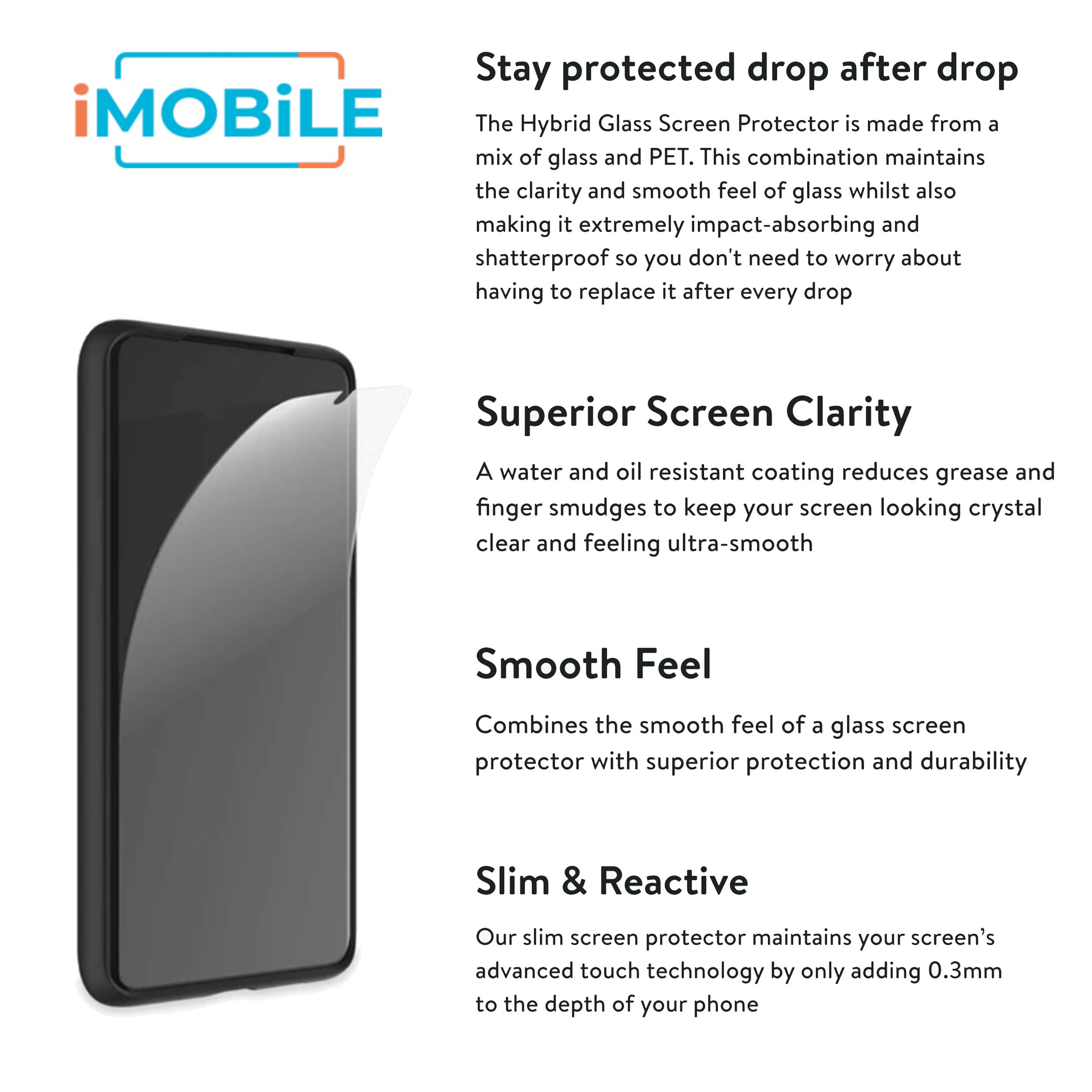iShield Shatterproof Hybrid Glass Screen Protector, Samsung Galaxy Note