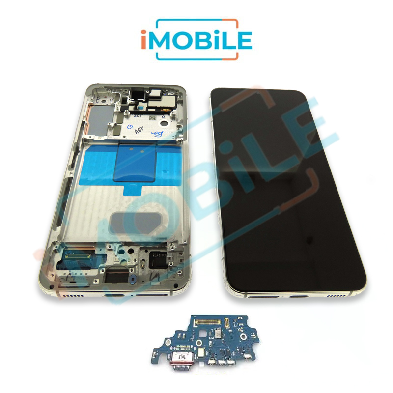 Samsung Galaxy S22 5G (G901) LCD Touch Digitizer Screen [Service Pack] [White]